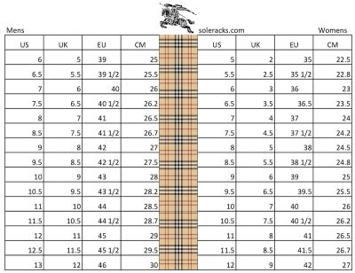 burberry size s|burberry size chart uk.